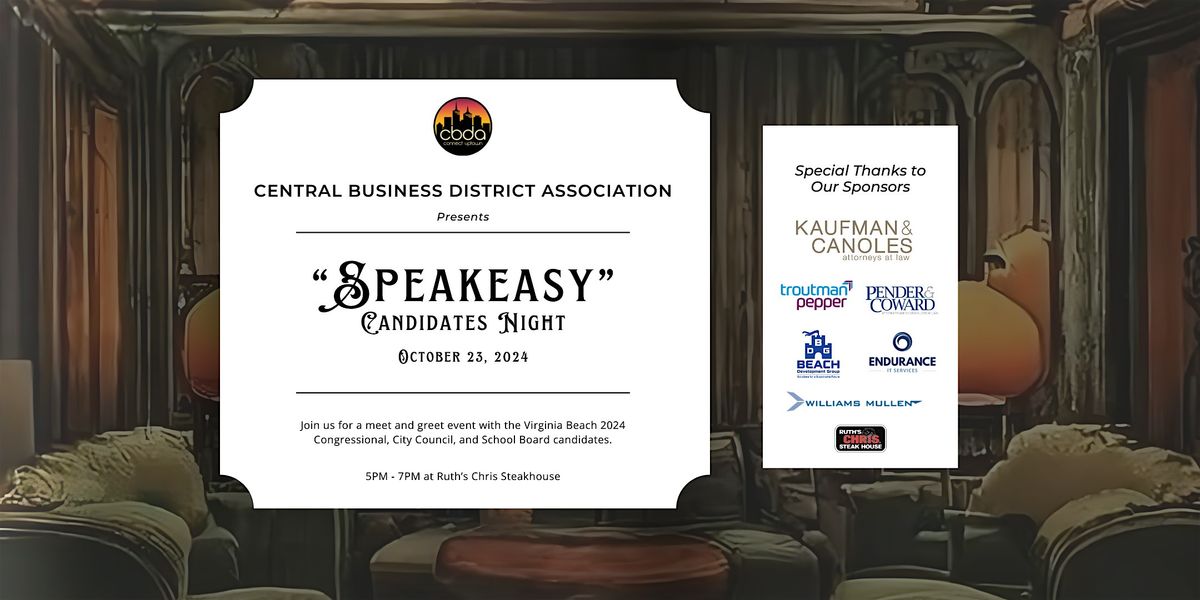 Central Business District Association | 2024 "Speakeasy" Candidates Night