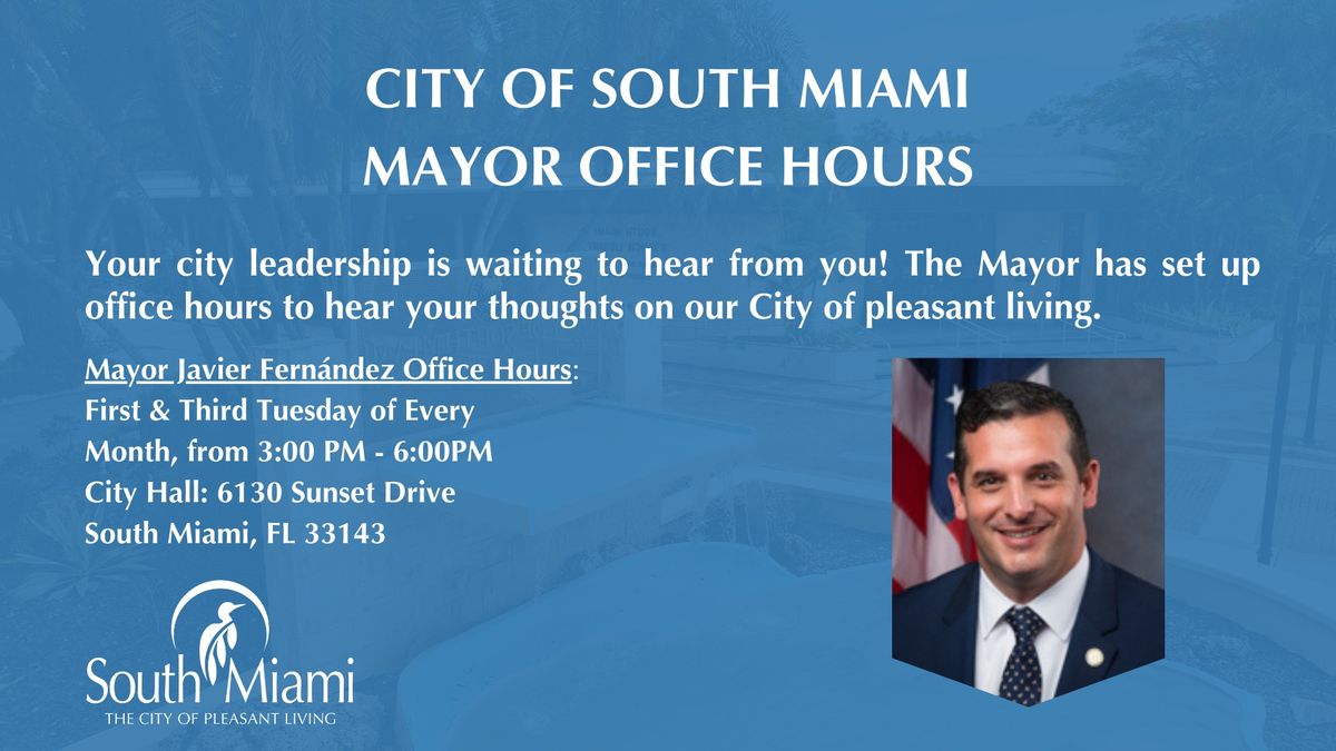 Mayor Javier Fernandez Office Hours