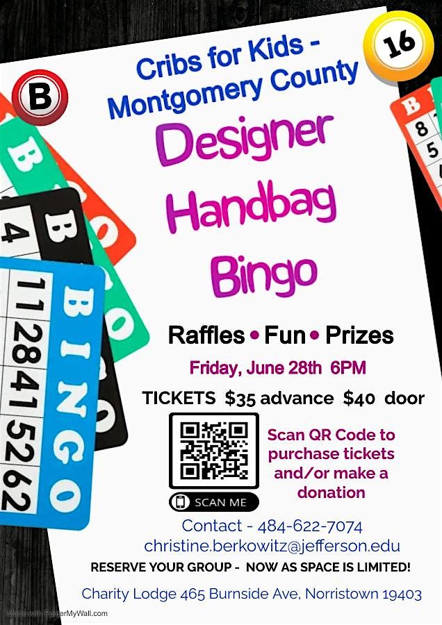 Designer Handbag Bingo - Cribs for Kids (and car seats too)