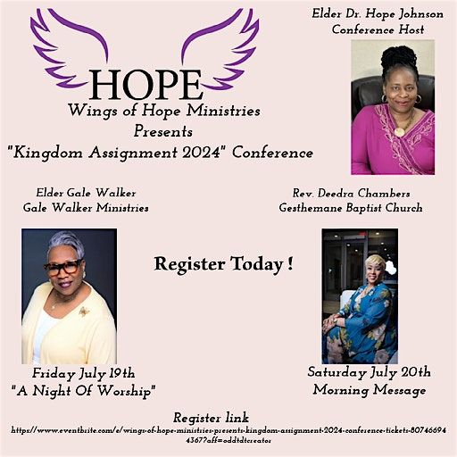 Wings of Hope Ministries Presents "Kingdom Assignment 2024" Conference