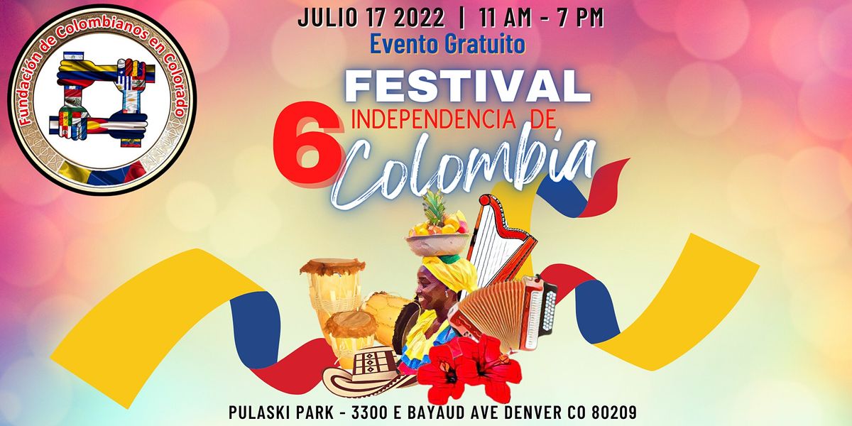 6th Colombian Independence Festival, Pulaski Park, Denver, 17 July 2022