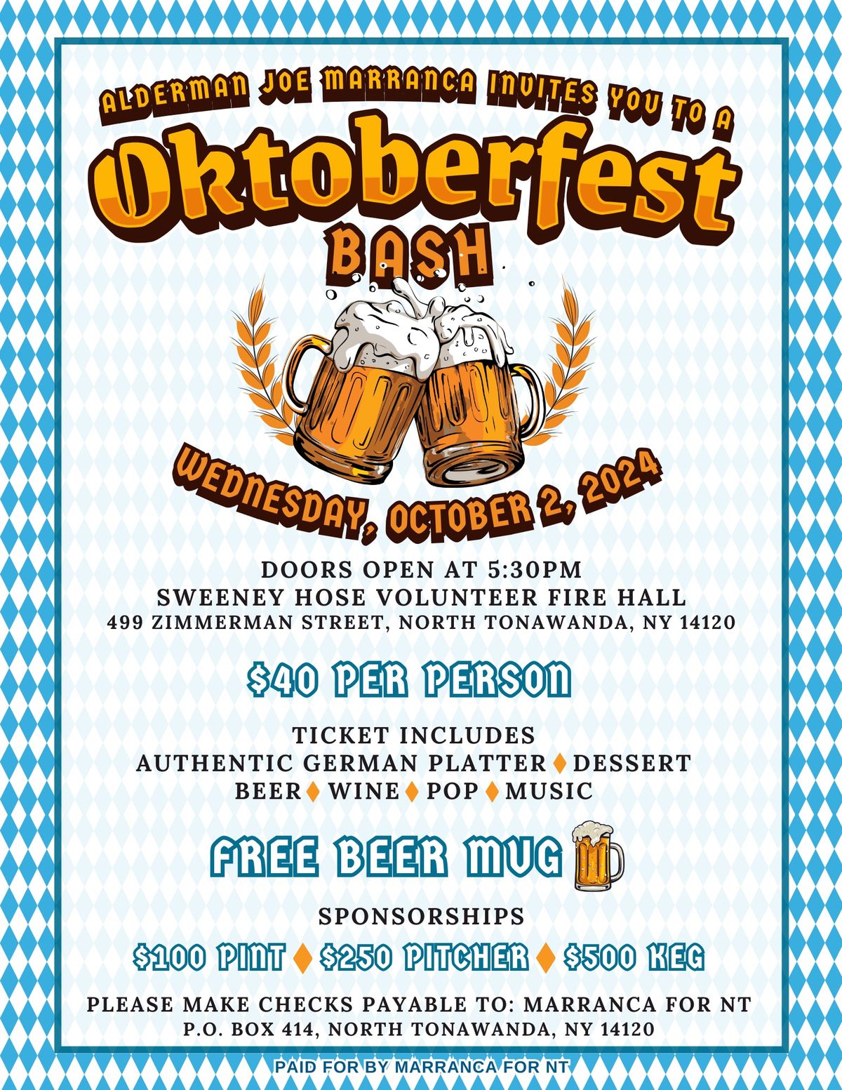 Oktoberfest Bash - Wed. Oct. 2nd 