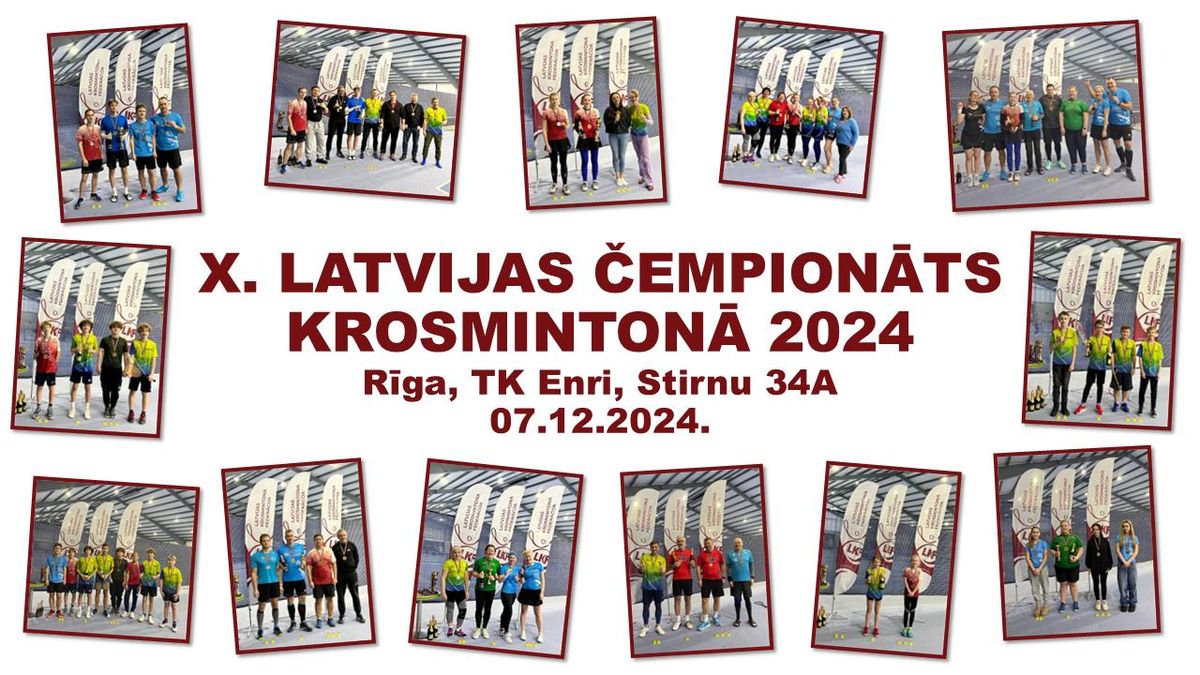 X. Latvijas \u010dempion\u0101ts krosminton\u0101 2024