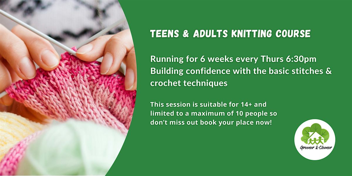 Teens & Adults Knitting Course
