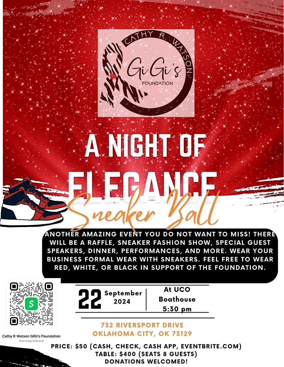 Cathy R Watson \u201cGigis\u201d Foundation  a Night of Elegance Sneaker Ball