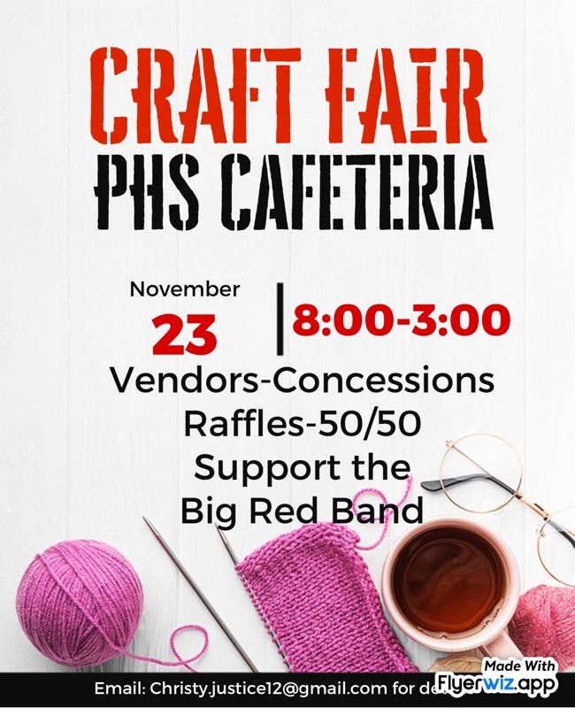 PHS Marching Band Craft Fair