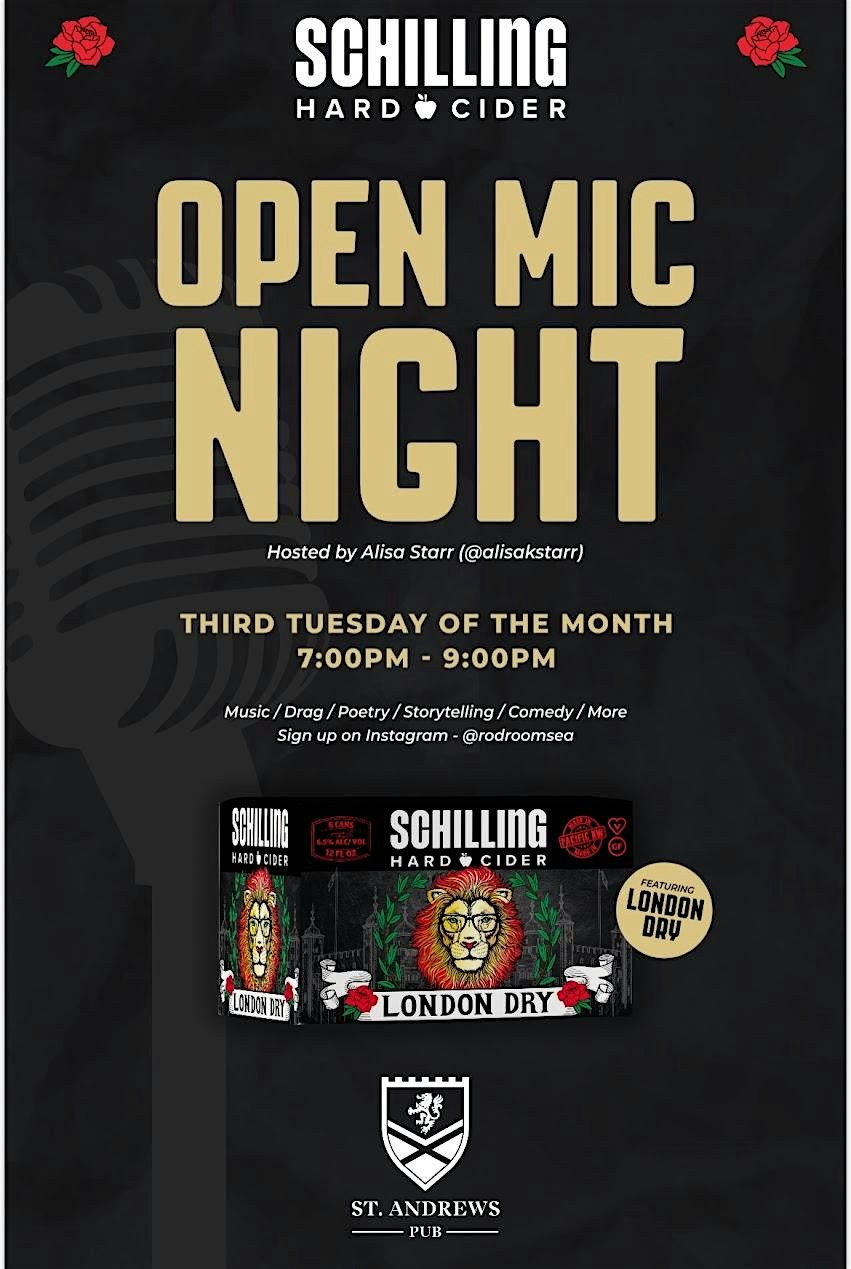 St Andrews Pub Open Mic Sign-Up