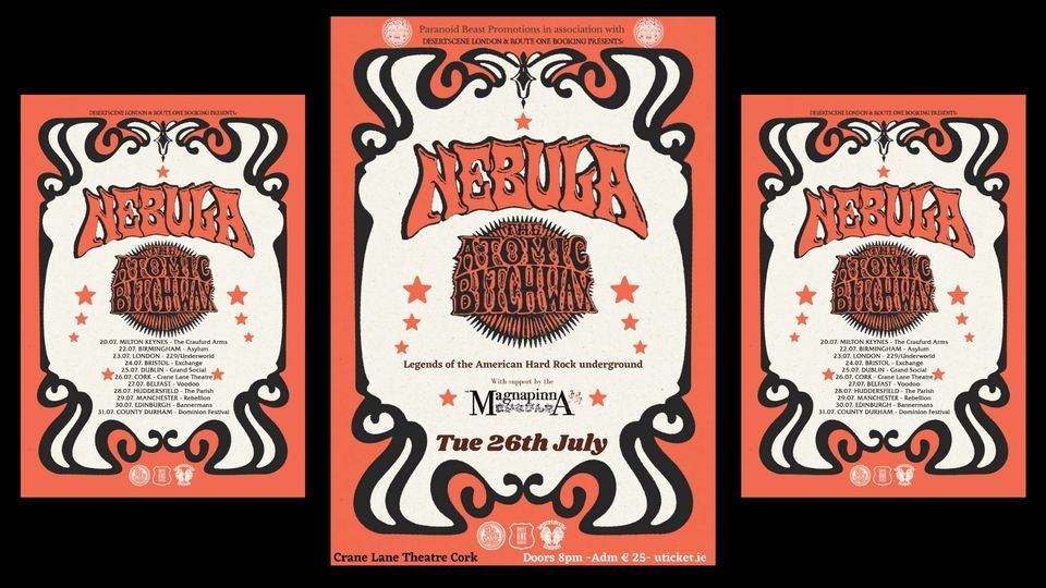 Nebula,The Atomic Bitchwax, Crane Lane, Cork, 26 July to 27 July