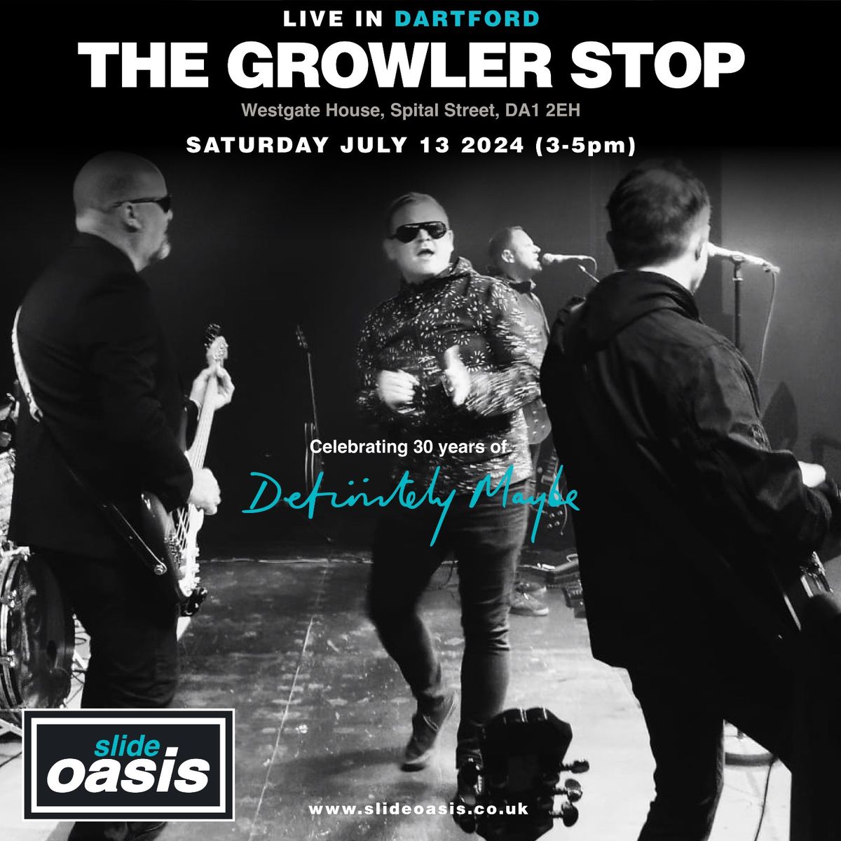 Slide Oasis live at The Growler Stop in Dartford 