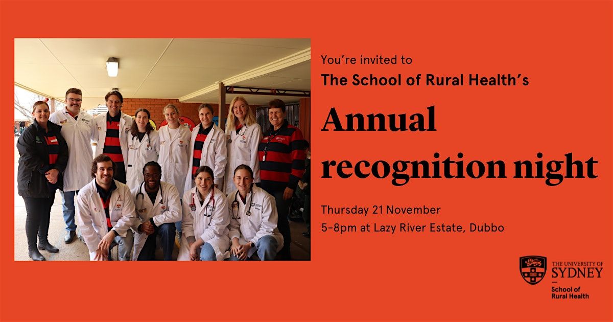 The School of Rural Health \u2013 Annual Recognition Night