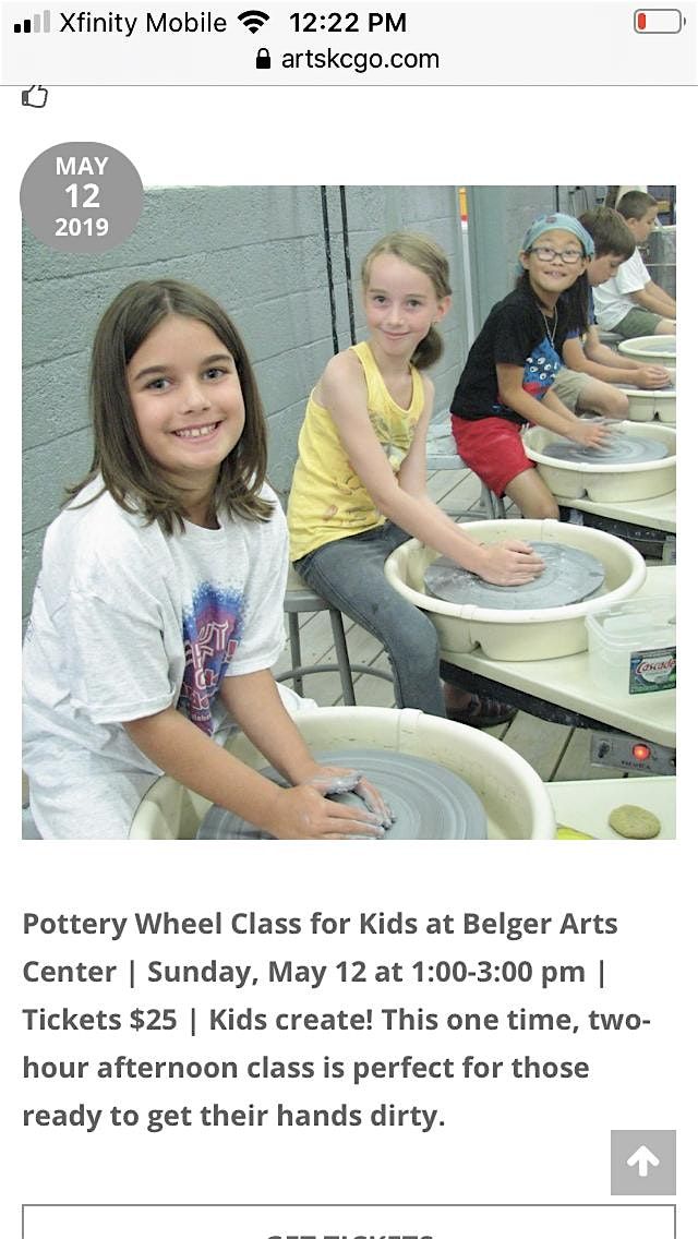 Kid\u2019s Camp: Wheel & Handbuilding Pottery