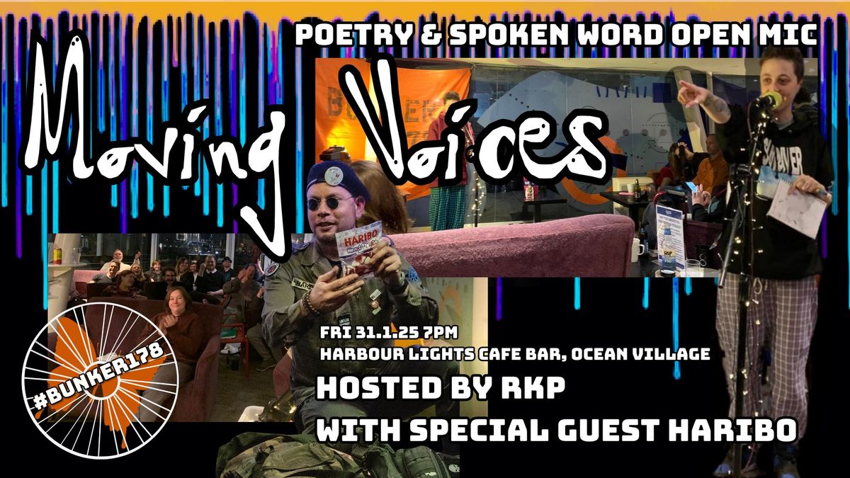 Moving Voices January with special guest Haribo \/ Harbour Lights Ocean Village \/ Fri 31.1.25  7pm