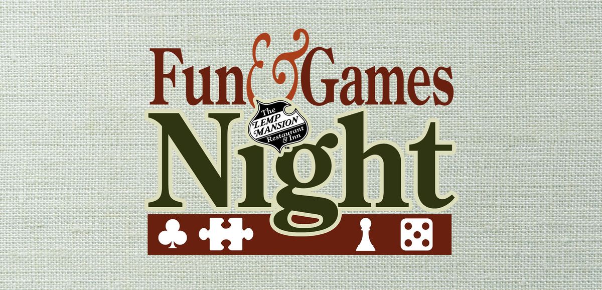 Fun & Games Night at the Lemp Mansion