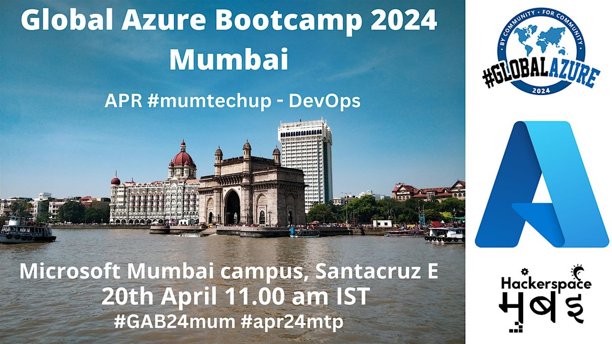 Global Azure Bootcamp 2024 - Mumbai | Apr #mumtechup -DevOps