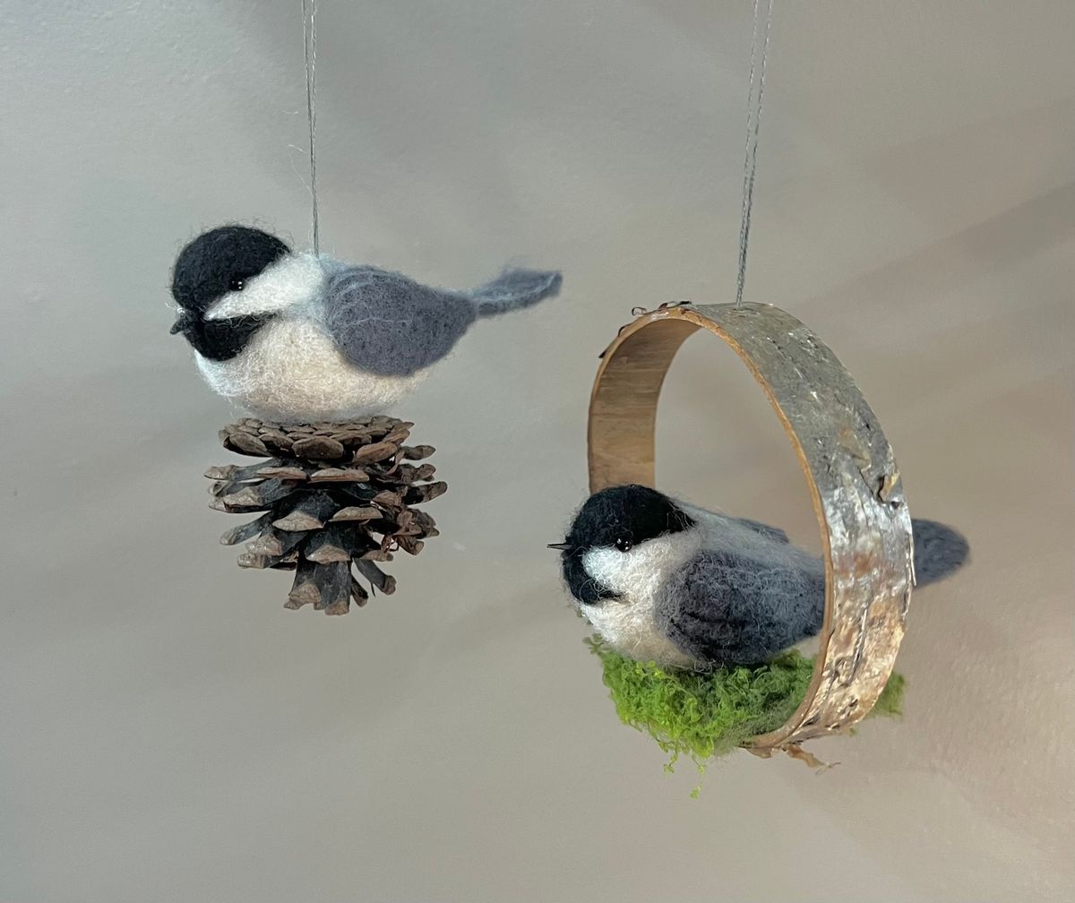 3rd Needle Felted Chickadee Class