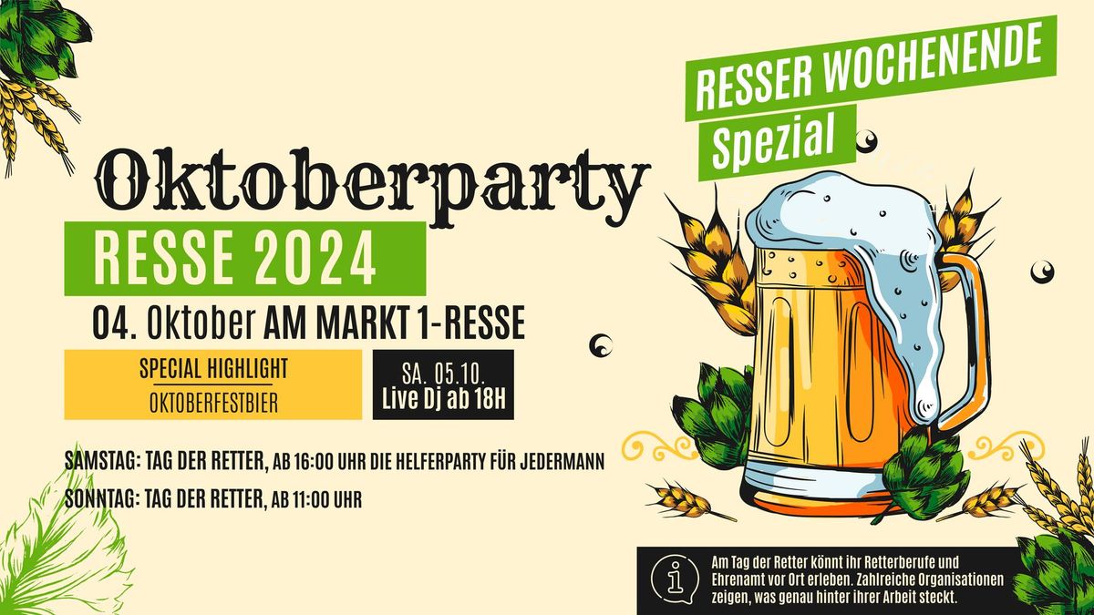 Oktoberparty Resse (Resser Wochenende Spezial)