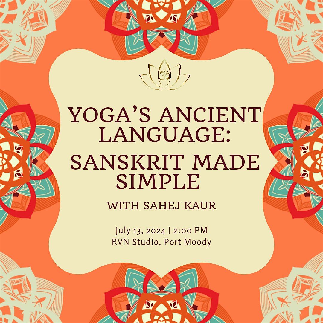 Yogas ancient language: Sanskrit made simple