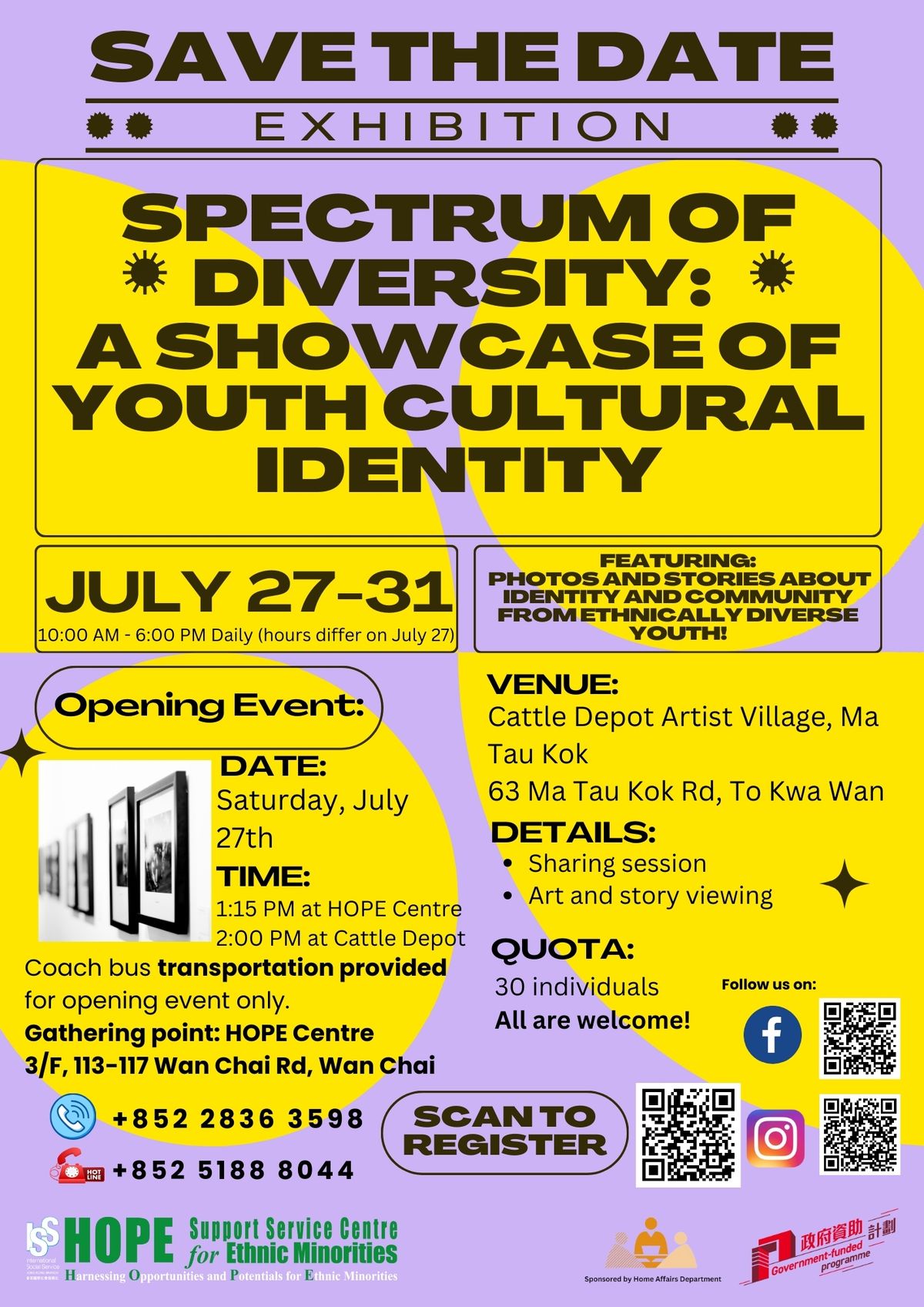 Exhibition- Spectrum of Diversity:  A Showcase of Youth Cultural identity