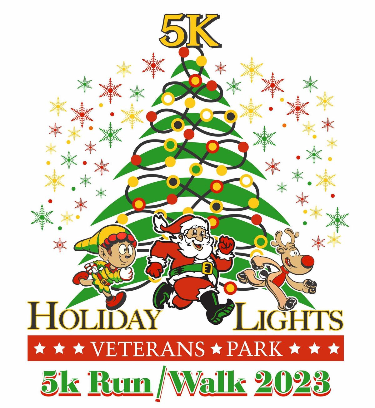 Holiday Lights 5k 2024 at Veteran's Park