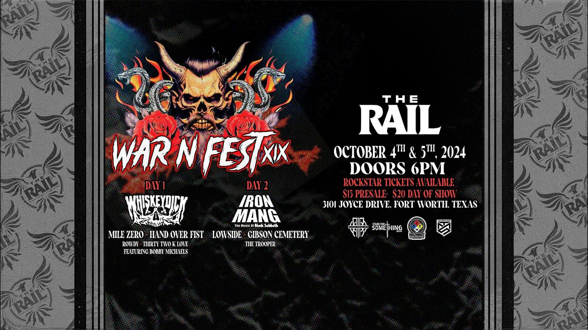 War N Fest XIX at The Rail - Day 2