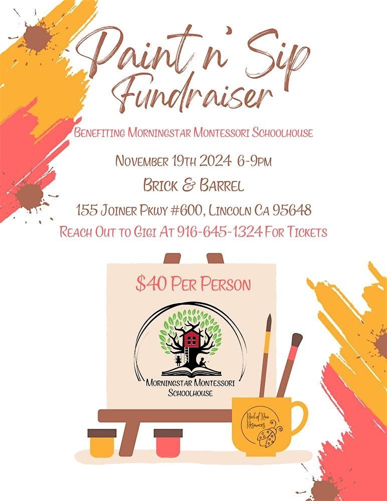 Paint & Sip Fundraiser