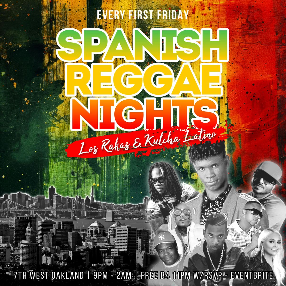 Spanish Reggae Nights with Los Rakas (FREE  B4 11PM W\/RSVP)