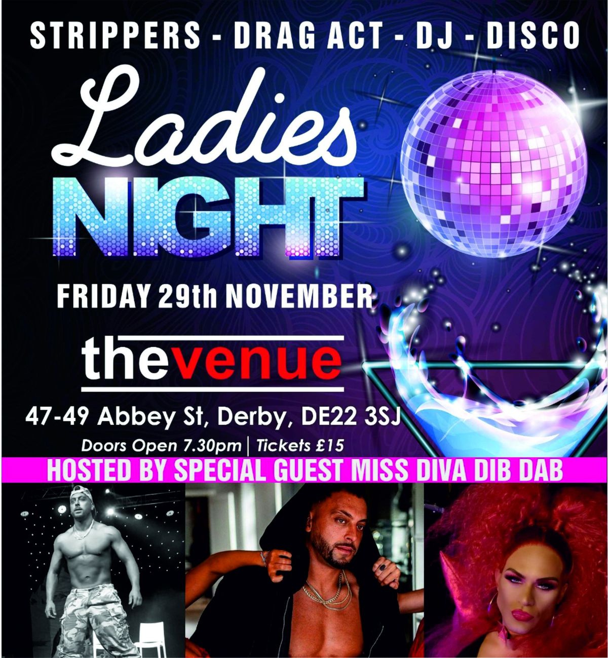 Ladies Night at The Venue Abbey Street Derby Strictly Over 18's