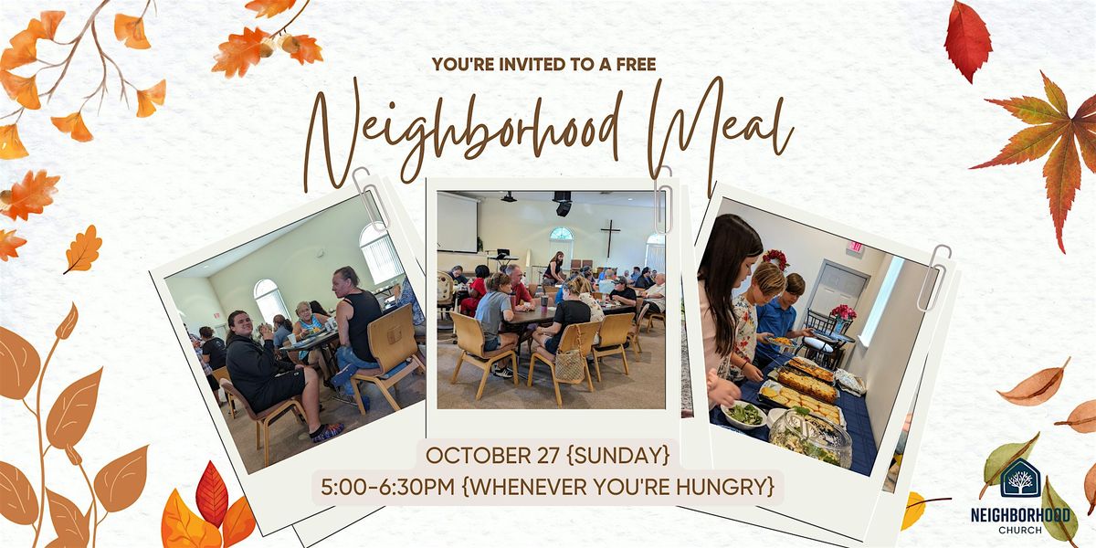 Free Neighborhood Meal