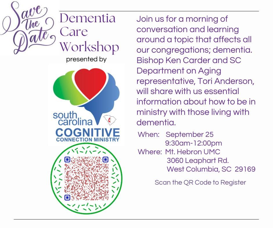 Dementia Care Workshop- Mt. Hebron UMC