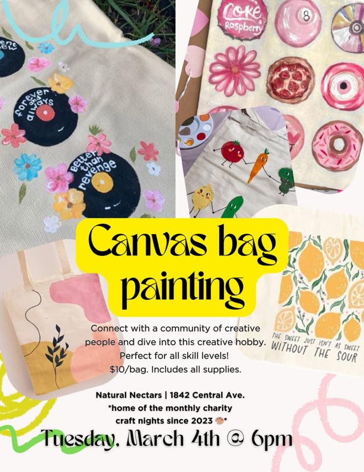 Canvas bag painting \ud83c\udfa8