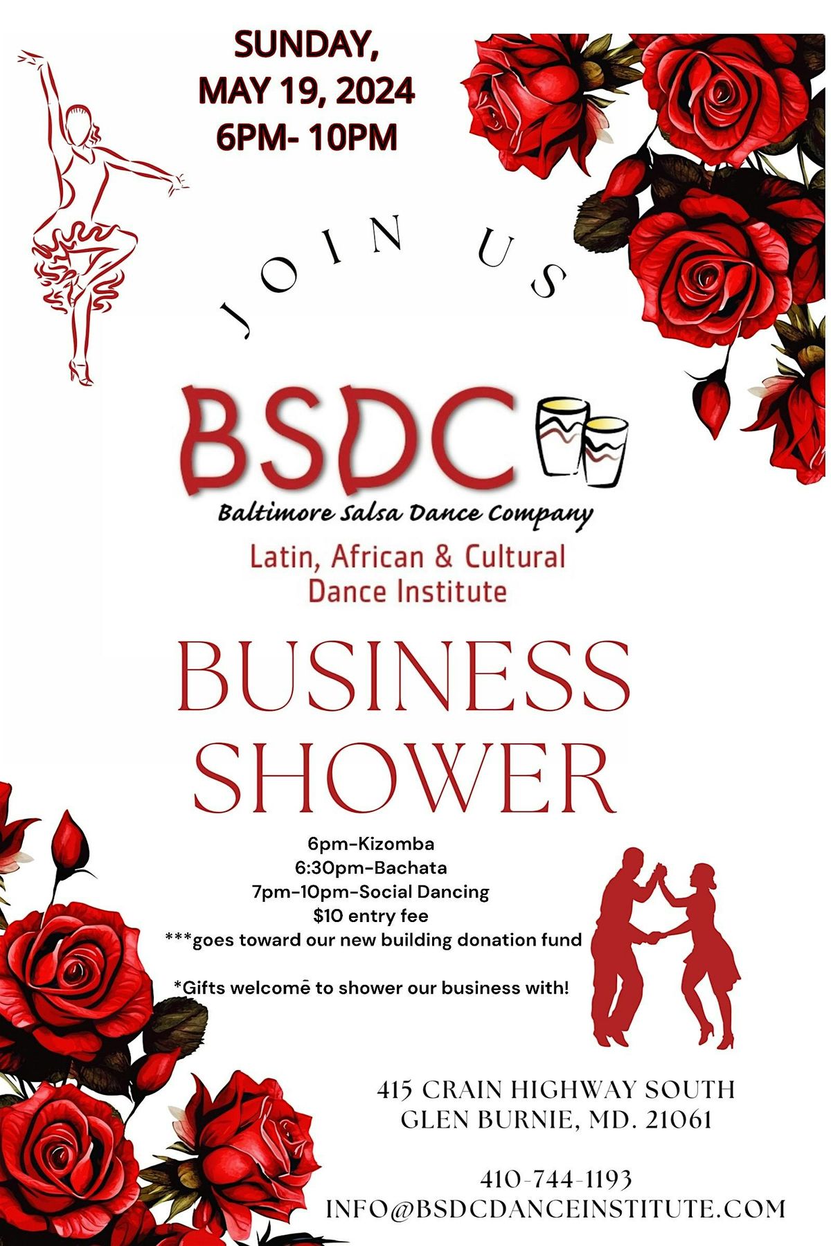 BSDC Dance Institute Business Shower!