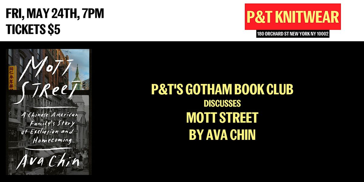 Gotham Book Club at P&T Knitwear