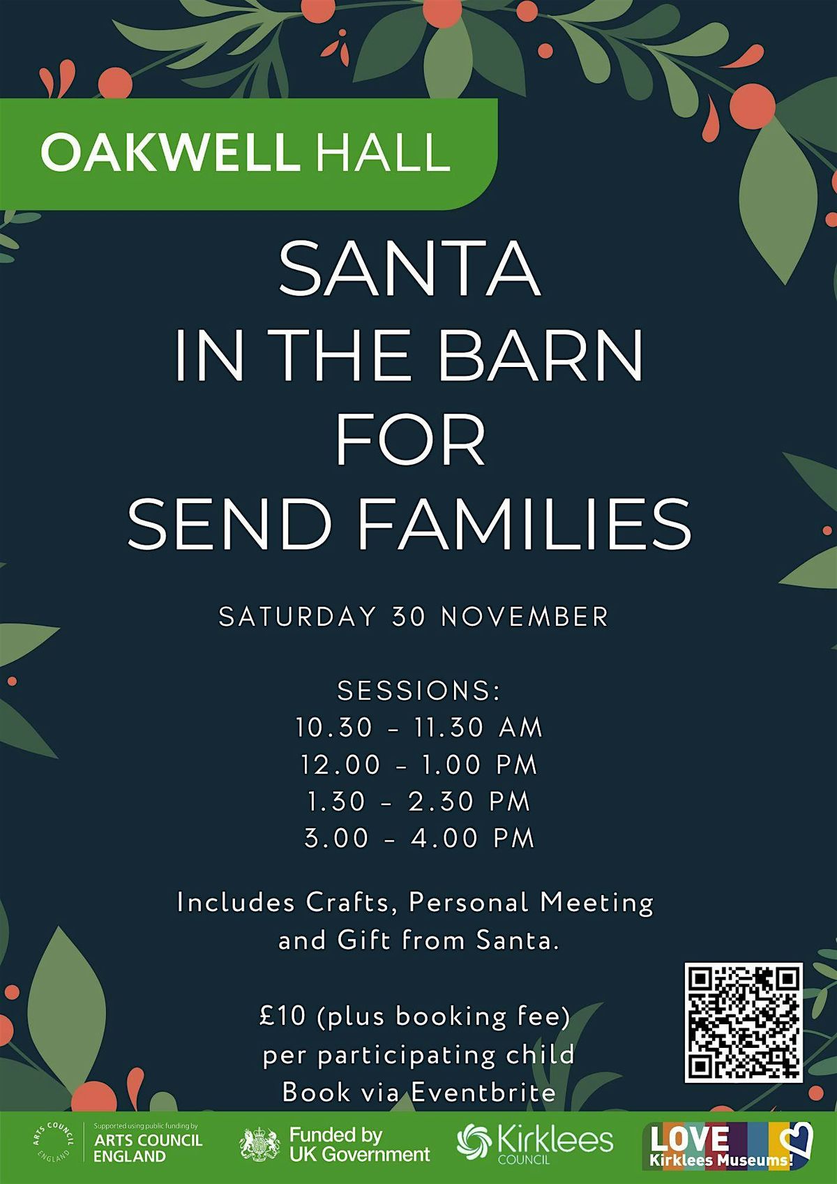 Santa in The Barn for SEND Families Session 1: 1030 am