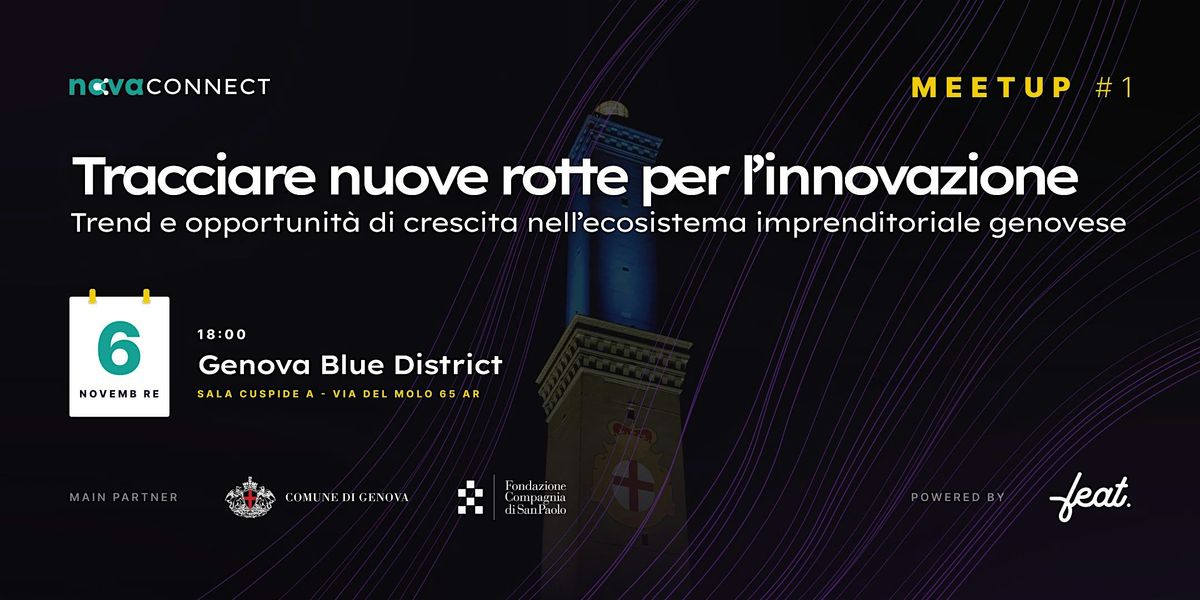 Nova Connect Meetup #1 | Tracciare nuove rotte per l\u2019Innovazione