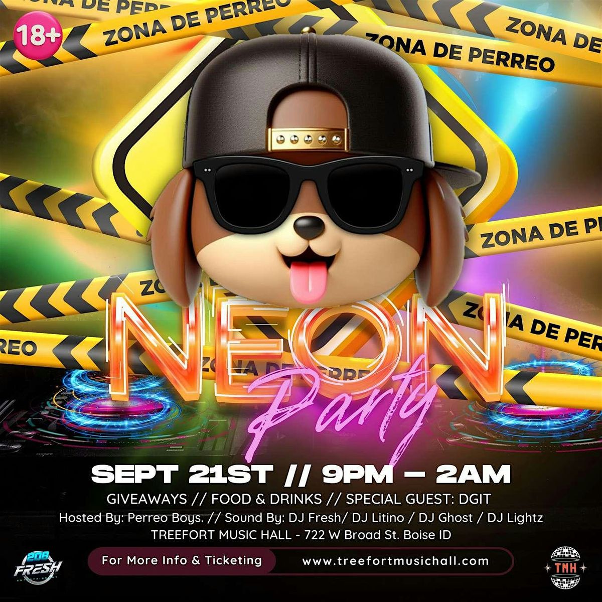 ZONA DE PERREO Reggaeton Neon Party