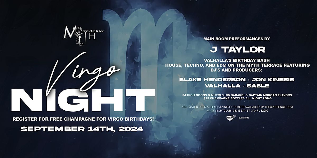 Saturday Night at Myth Nightclub - Virgo Edition | 9.14.24