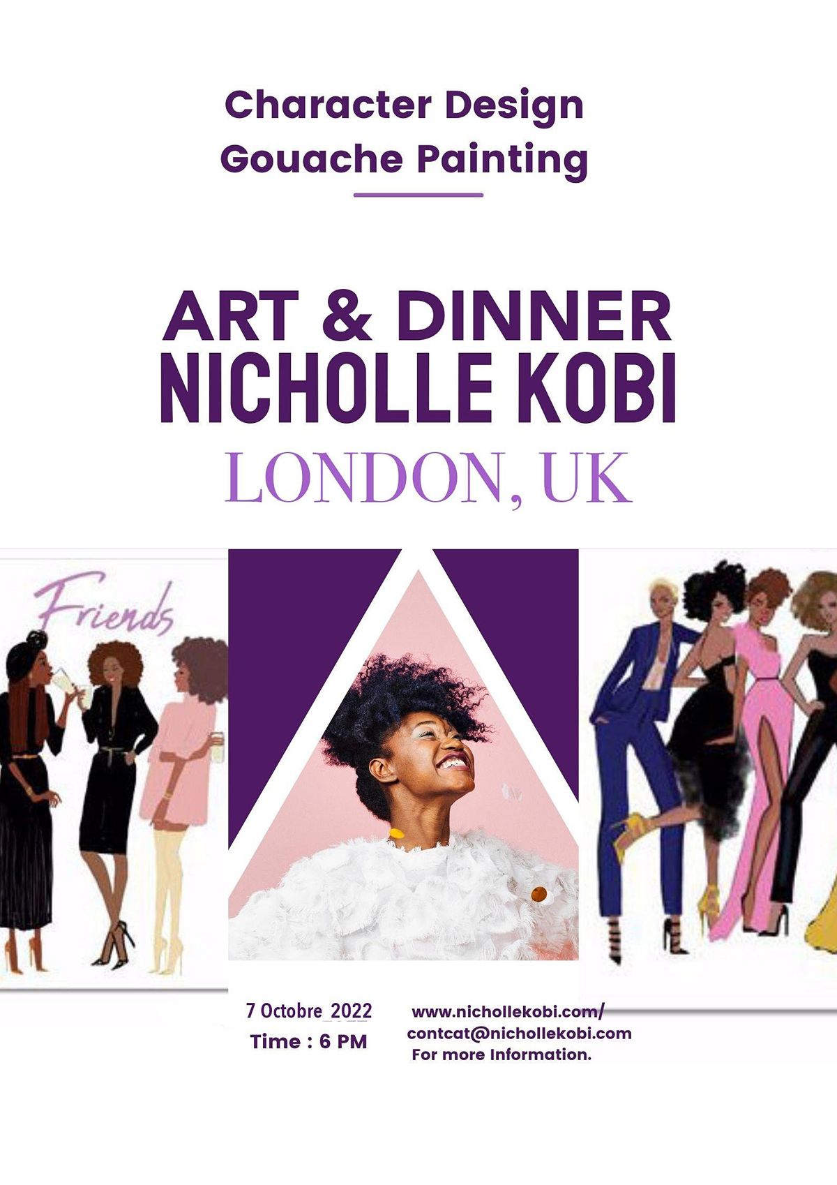 EXHIBITION I Art Diner With Nicholle Kobi LONDON , UK 2022