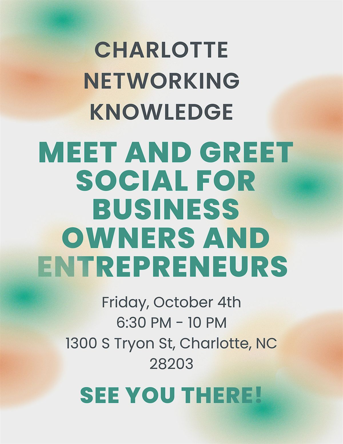 Charlotte Networking Knowledge - Meet and Greet Social for Business Owners