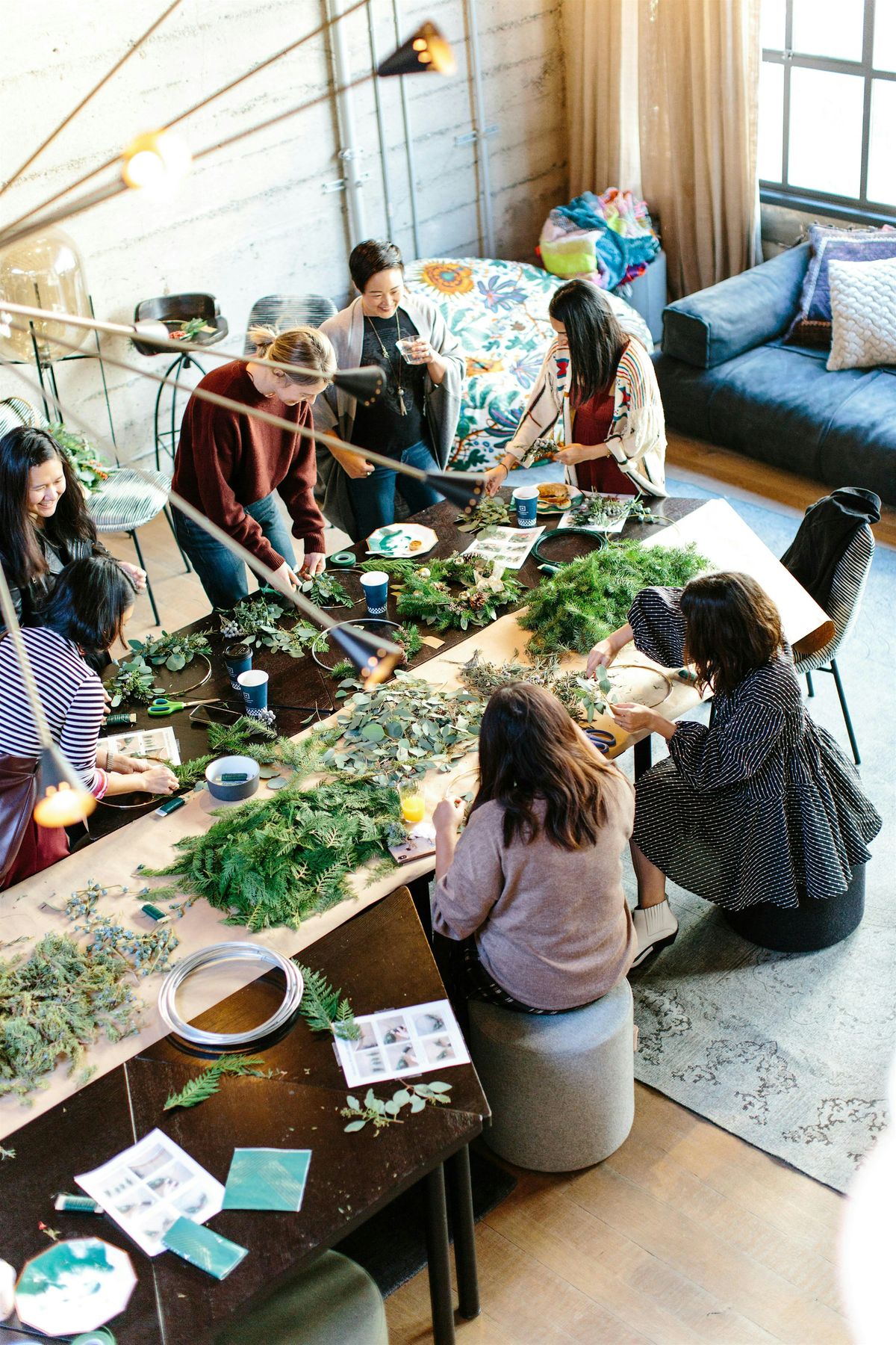 Holiday Wreaths and Brunch