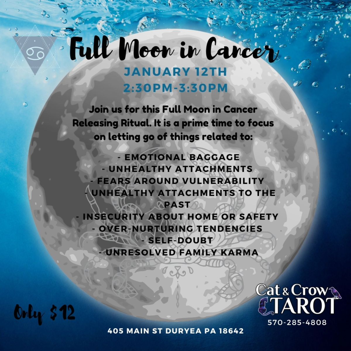 Full Moon in Cancer : A Releasing Ritual 