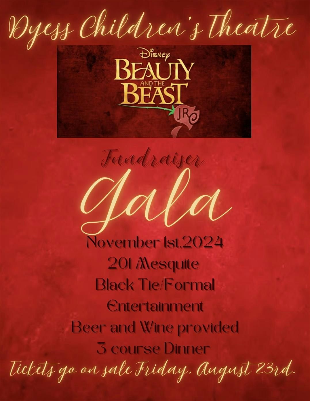 Beauty and The Beast Gala