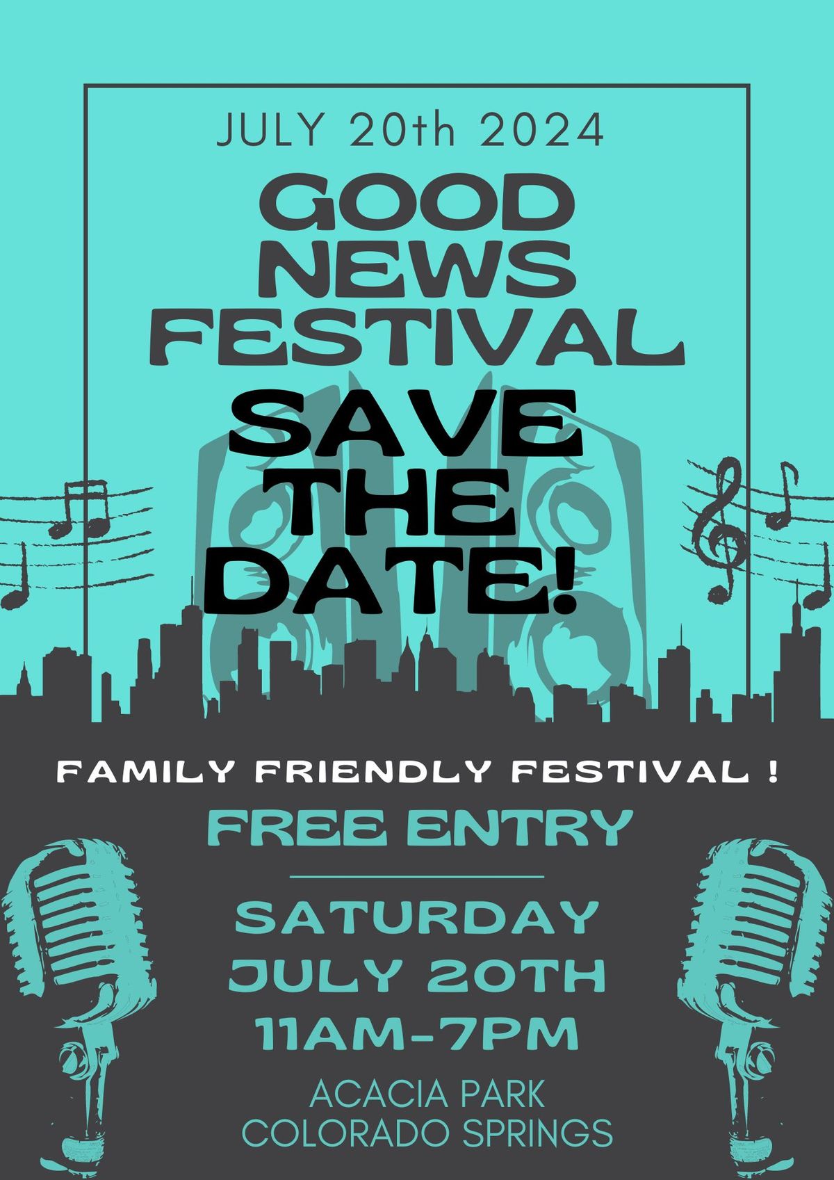 7\/20: GOOD NEWS FAM-FEST @ ACACIA PARK -Free All Ages!