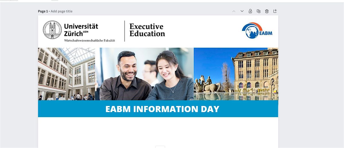 Info Day - European and Asian Business Management Study Programs