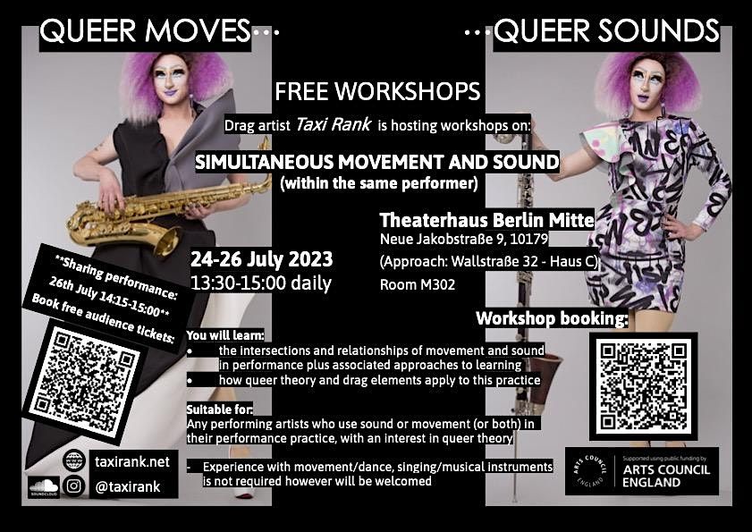 Queer Moves | Queer Sounds - Free Workshops
