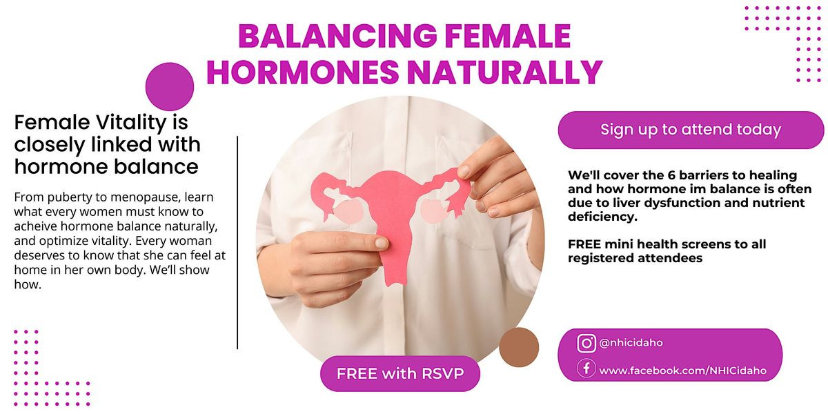 Balancing Female Hormones Naturally