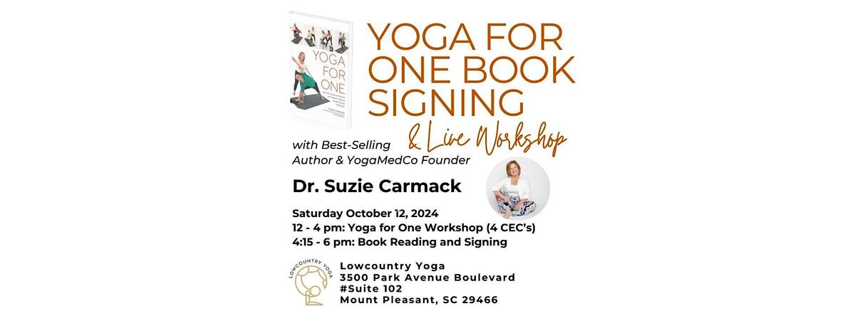 Yoga for One Book Workshop and Book Signing at Lowcountry Yoga