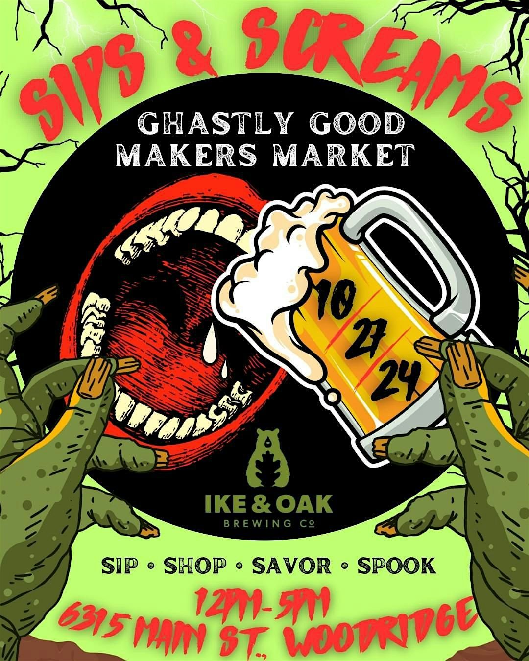 Sips & Screams GHASTLY Good Makers Market