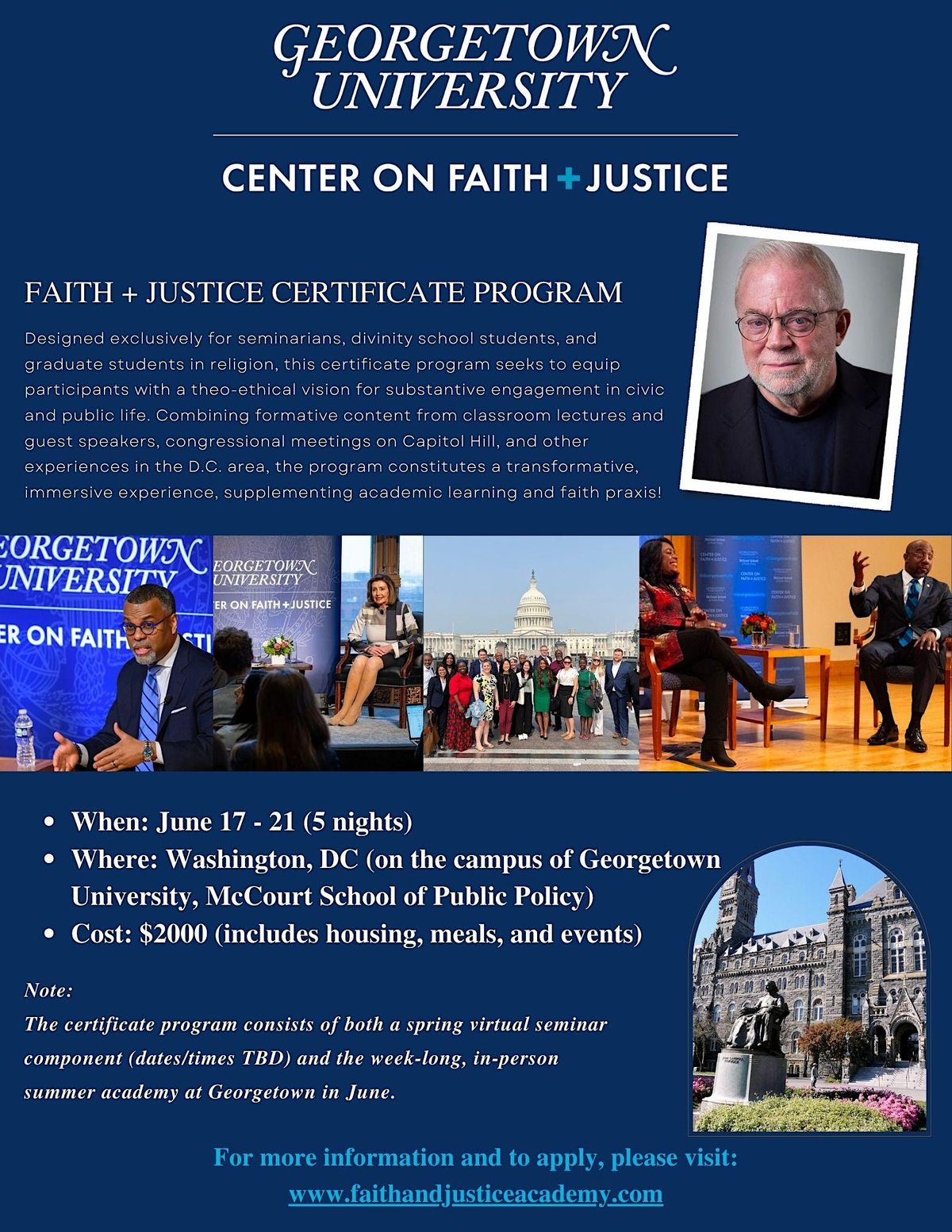 2024 Faith + Justice Certificate Program