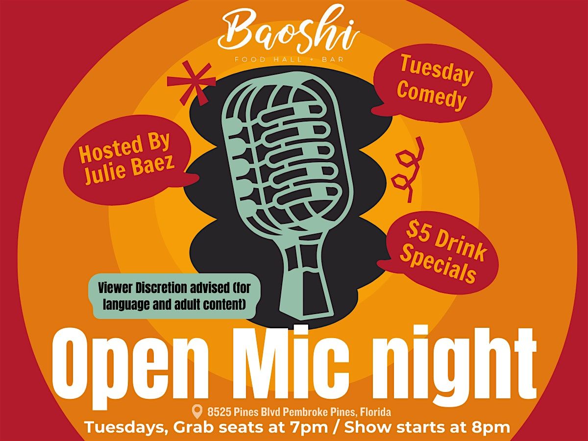 Tuesday Comedy\/Open Mic Night!