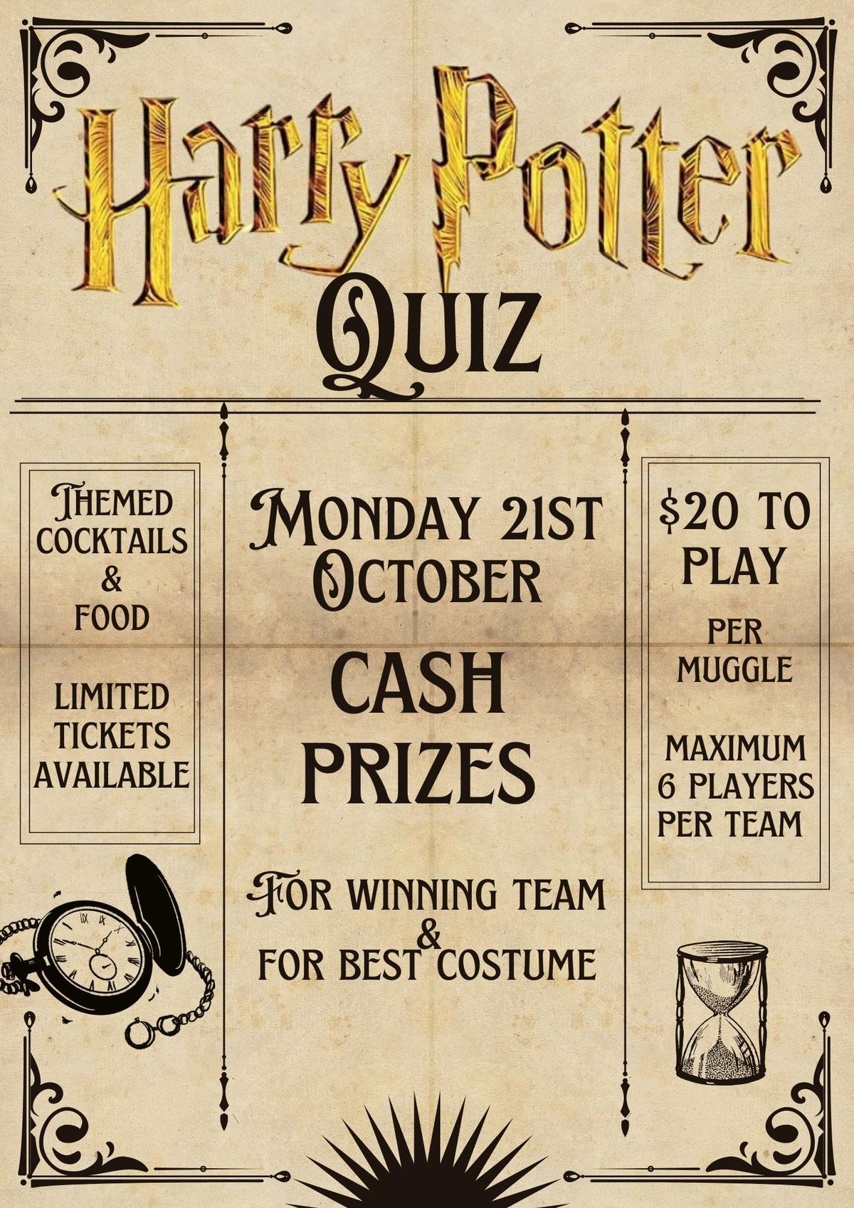 Harry Potter Quiz Night